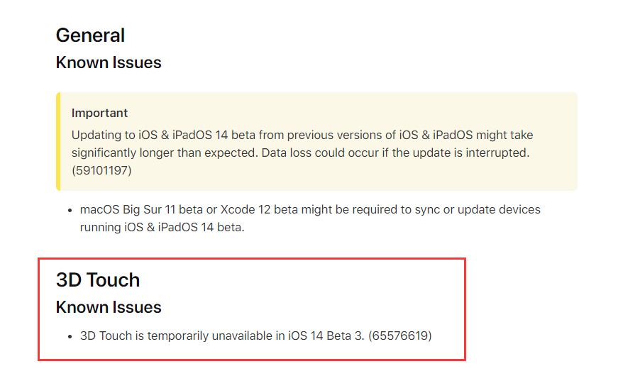 iOS 14�Ƴ�3D Touch��ƻ������ʱ�����ã�