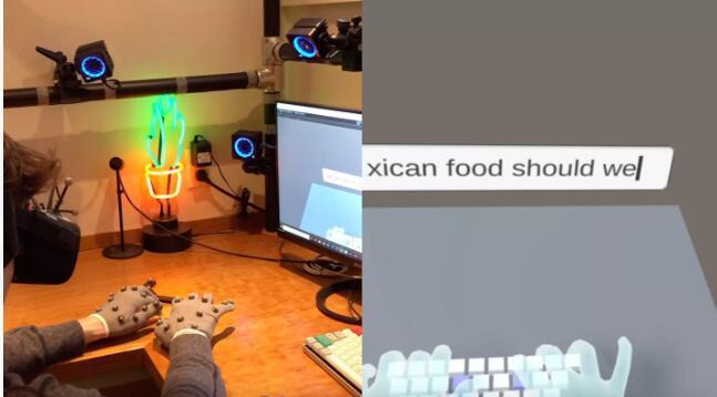 Facebook正在开发一种使用VR键盘的输入方法