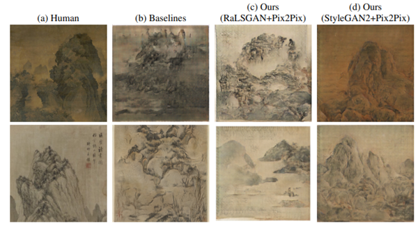 AI生成中国山水画！普林斯顿姑娘本科毕业作品，线条笔触骗过半数人类观察者