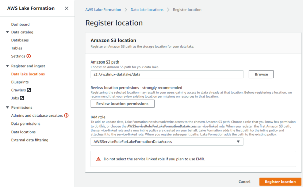 AWS数据分析新服务 – 数据湖