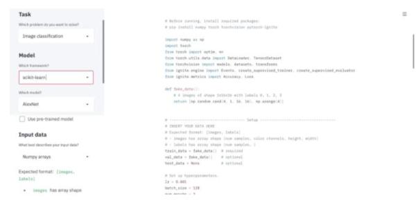 机器学习也能套模版：在线选择模型和参数，一键生成demo
