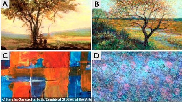 AI创作的艺术品与人类画作难以区分