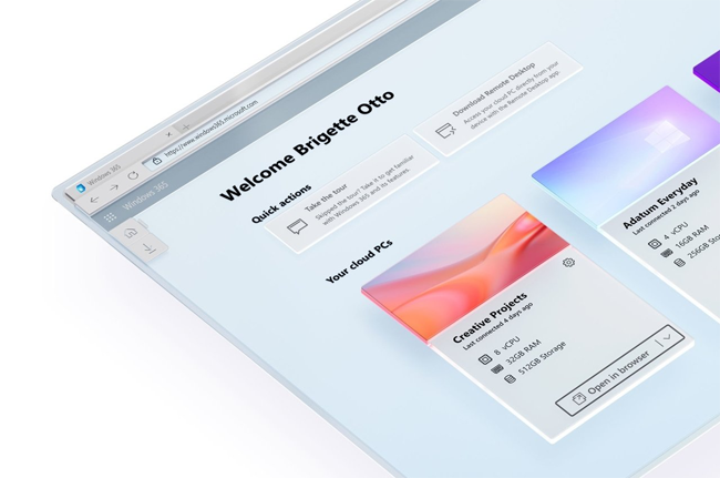 微软发布Windows 365，实现跨设备云服务运行Windows